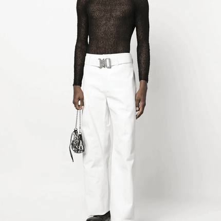 1017 ALYX 9SM Calça Citi de Couro com Cinto
