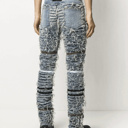 1017 ALYX 9SM Calça Jeans Reta com Efeito Destroyed