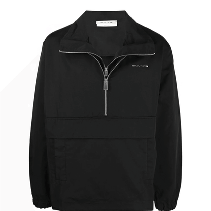 1017 ALYX 9SM Jaqueta Gola Alta Corta-vento Com Placa de Logo