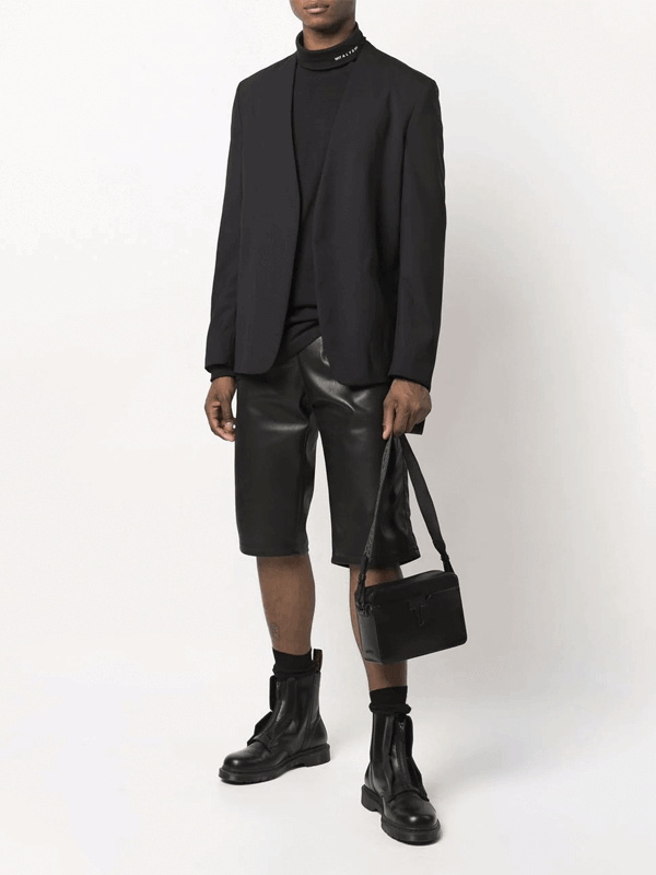 1017 ALYX 9SM Jaqueta Gola Alta Corta-vento Com Placa de Logo