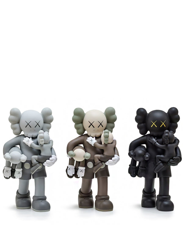 KAWS Clean Slate Vinyl Figure Grey/Black/Brown Set