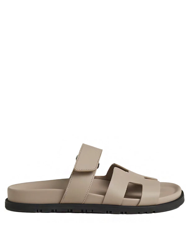 Hermes Chypre Sandal Beige Mastic Calfskin Leather