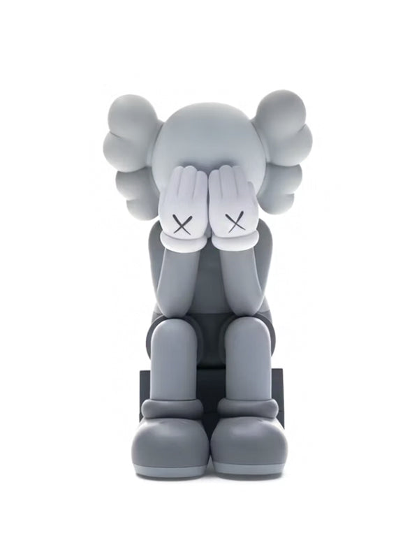 KAWS Passing Through Open Edition Vinyl Figure Black/Brown/Grey Set