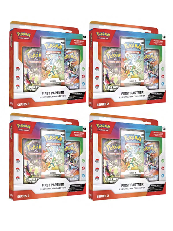 2026 Pokémon Mega Evolution First Partner Illustration Collection Series 2 4x Lot
