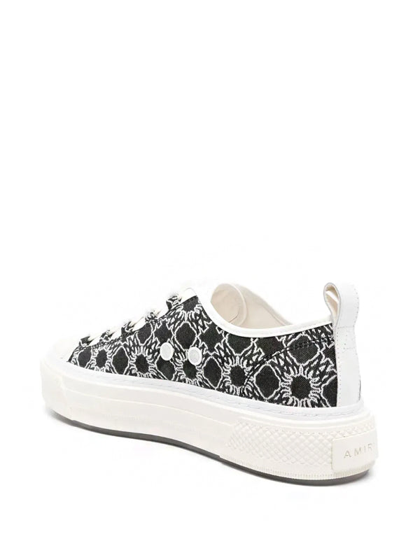 Amiri Court Low Quad Black White