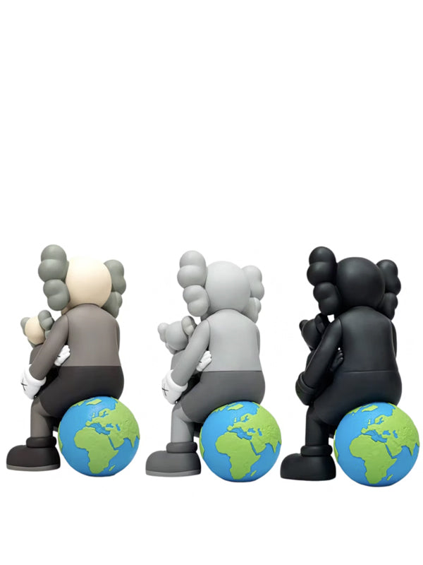 KAWS Holiday Thailand Vinyl Figure Set Brown/Grey/Black