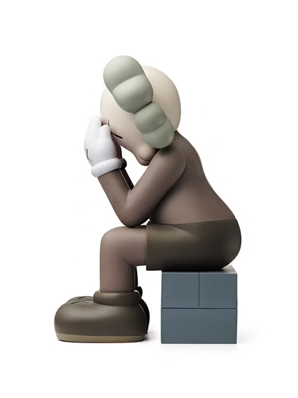 KAWS Passing Through Open Edition Vinyl Figure Black/Brown/Grey Set