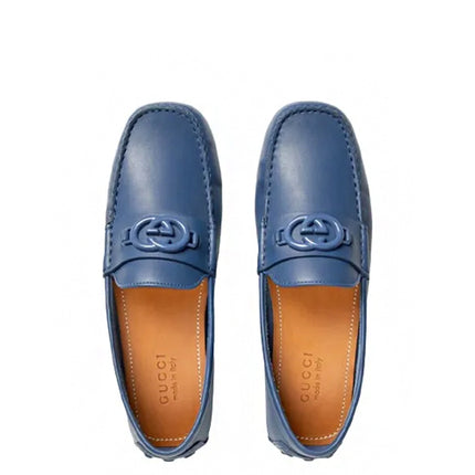 Gucci Interlocking G Driver Washed Indigo