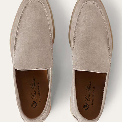 Loro Piana Summer Walk Loafer Suede Classic Beige