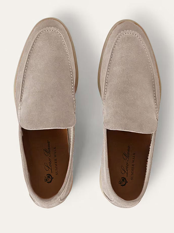Loro Piana Summer Walk Loafer Suede Classic Beige