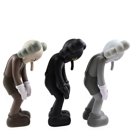 KAWS Small Lie Companion Vinyl Figure Black/Grey/Brown Set