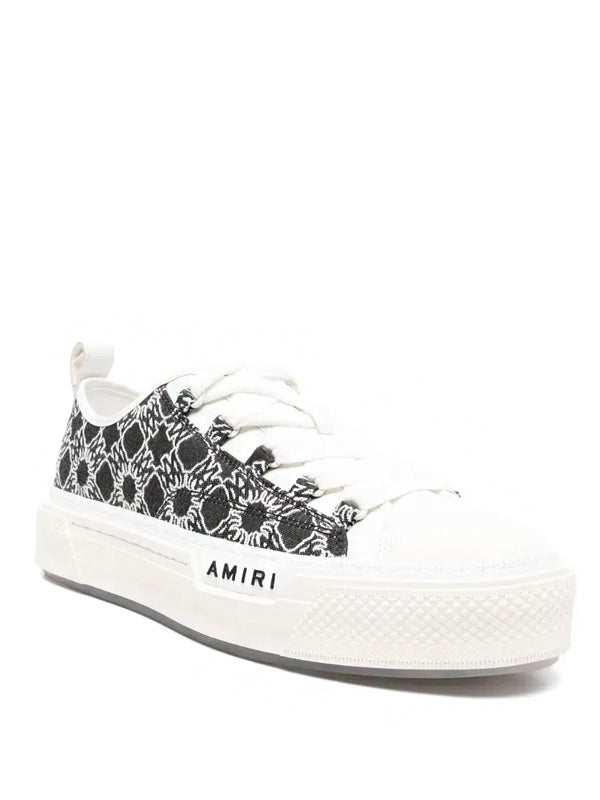Amiri Court Low Quad Black White