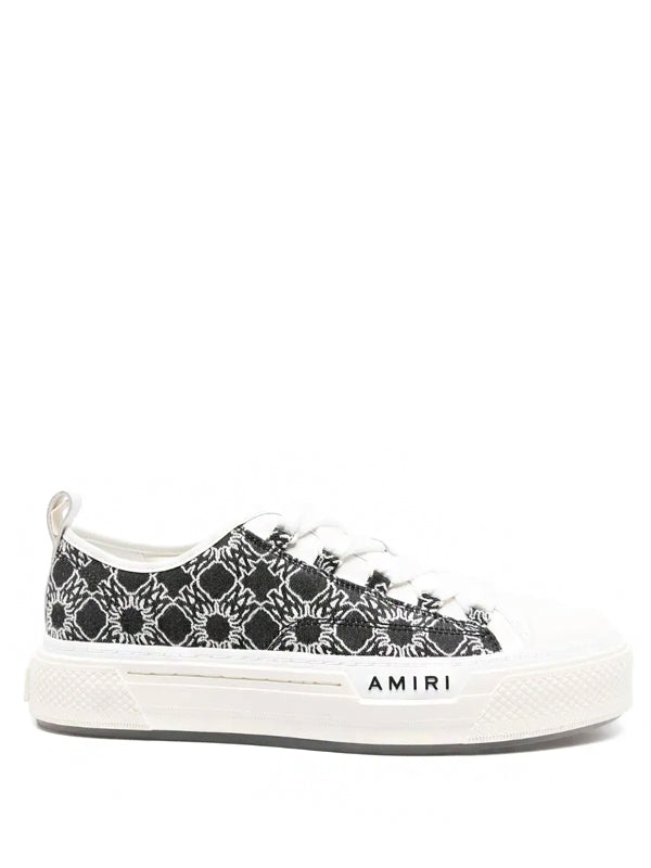 Amiri Court Low Quad Black White