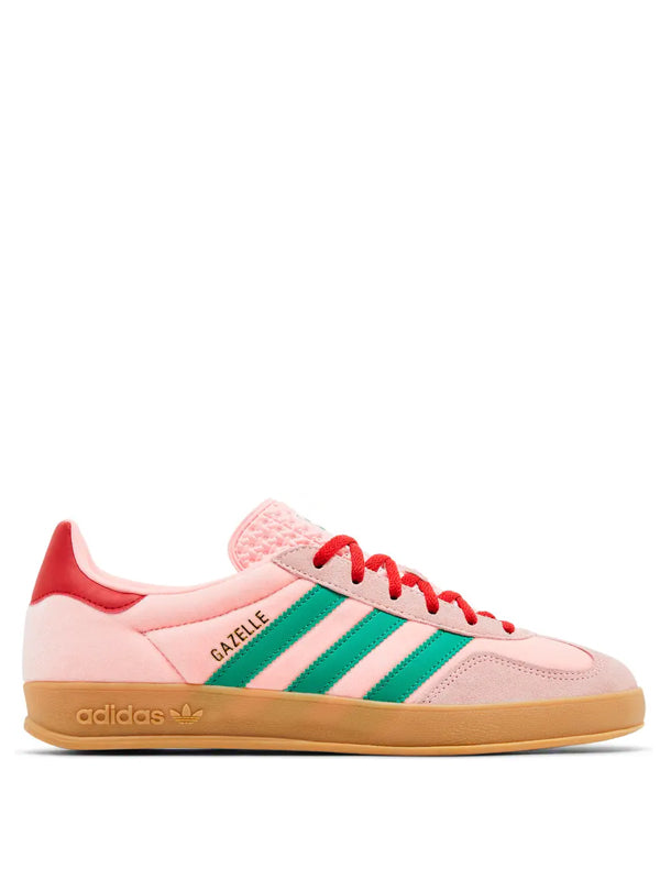 Adidas Gazelle Indoor Court Green Glow Pink Gum