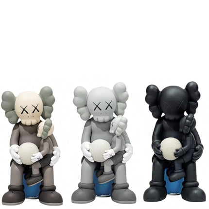 KAWS Holiday Thailand Vinyl Figure Set Brown/Grey/Black
