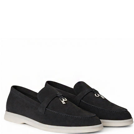 Loro Piana Mocassim Summer Charms Walk Caviar