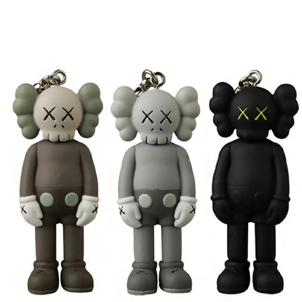 KAWS Tokyo First Companion Keychain Set (2021) Black/Brown/Grey
