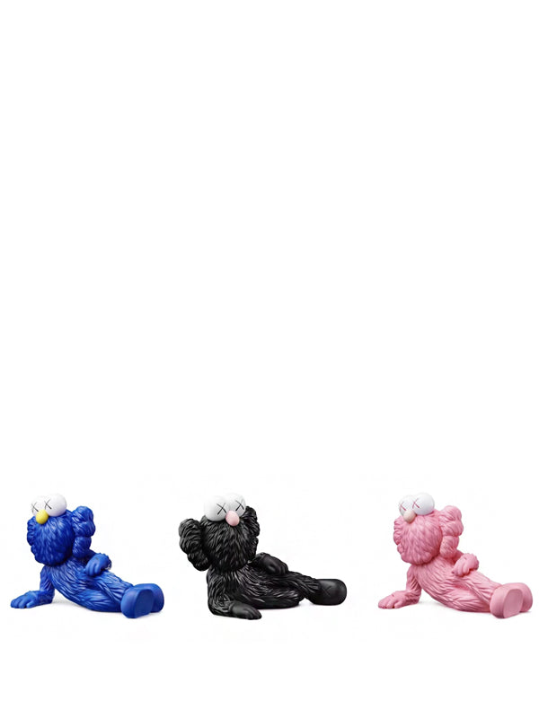 KAWS TIME OFF Vinyl Figure Set Blue/Black/Pink
