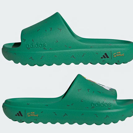 Adidas Adilette Lumia Slides The Simpsons Court Green