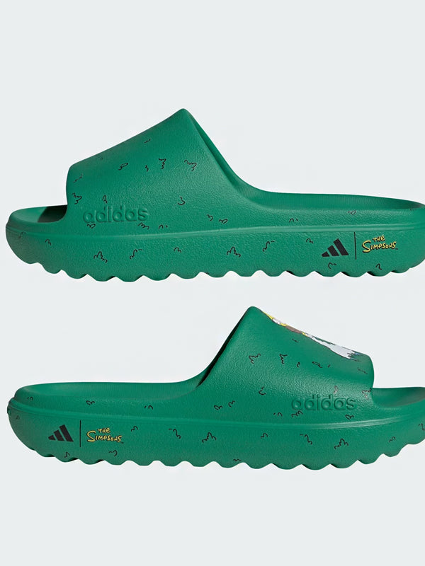 Adidas Adilette Lumia Slides The Simpsons Court Green