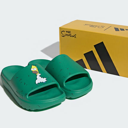 Adidas Adilette Lumia Slides The Simpsons Court Green