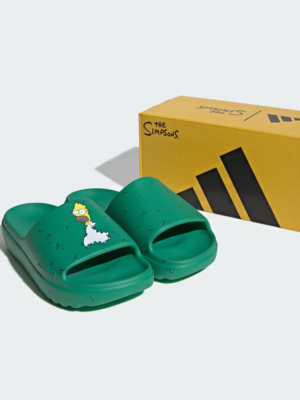 Adidas Adilette Lumia Slides The Simpsons Court Green