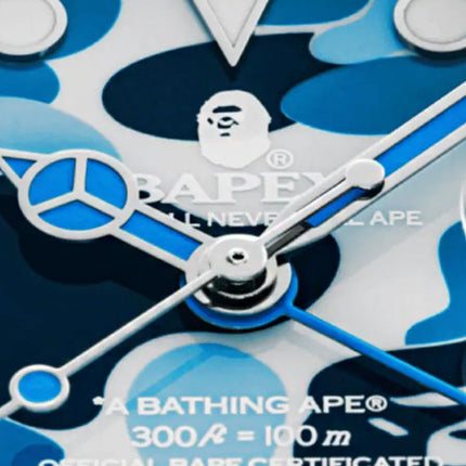 A Bathing Ape Type 2 Bapex ABC Camo Crystal Stone Blue