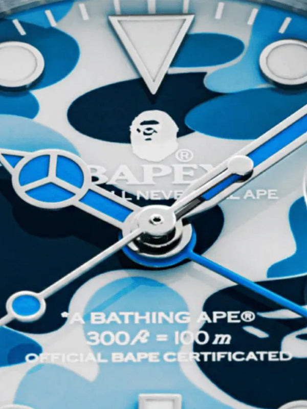 A Bathing Ape Type 2 Bapex ABC Camo Crystal Stone Blue