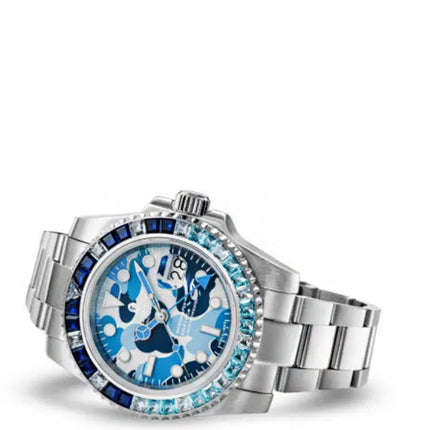 A Bathing Ape Type 2 Bapex ABC Camo Crystal Stone Blue