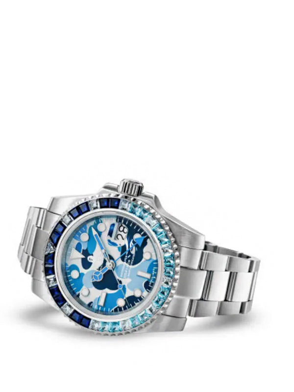 A Bathing Ape Type 2 Bapex ABC Camo Crystal Stone Blue