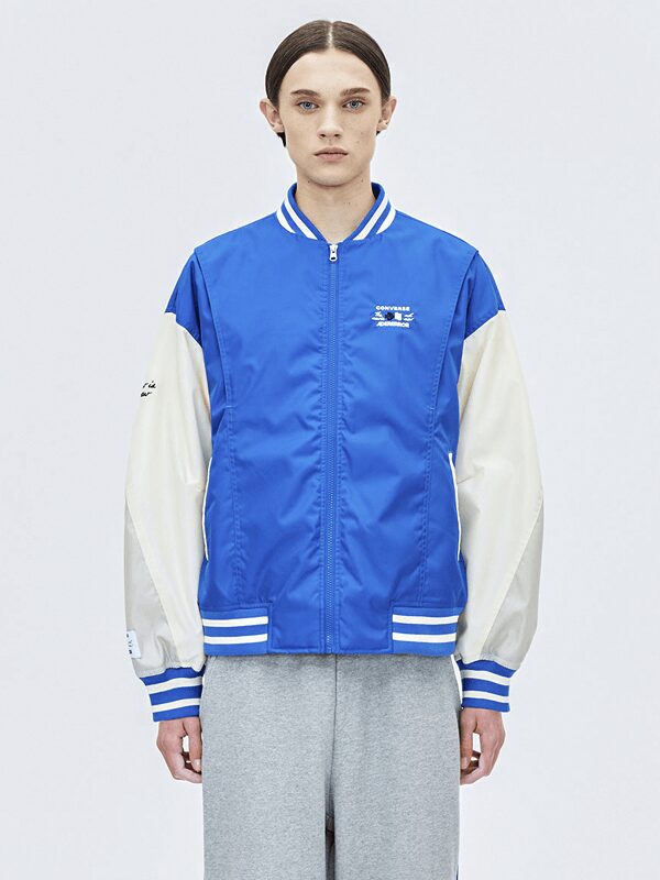 ADER error x Converse Shapes Varsity Jacket Cobalt