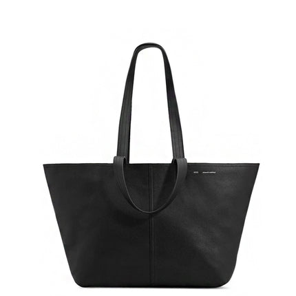 AMI Paris Bolsa tote midi de couro preto