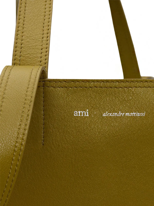 AMI Paris Bolsa tote midi de couro