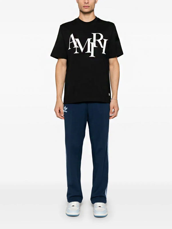 AMIRI Staggered Logo T-Shirt Black