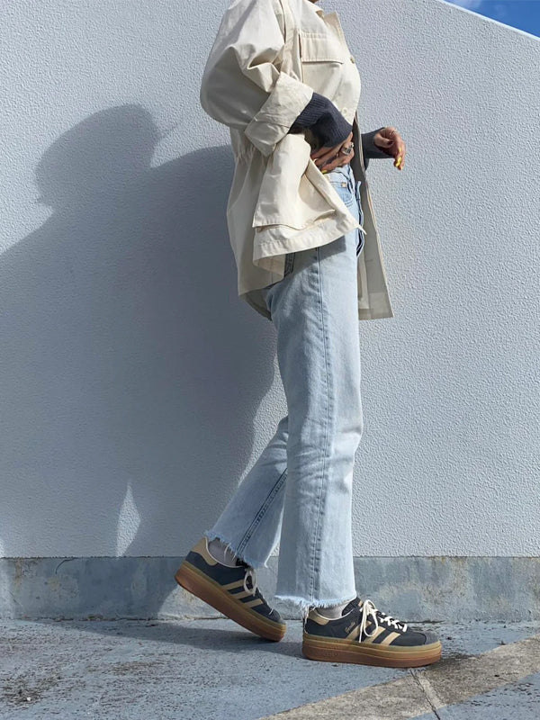 Adidas Gazelle Bold Grey Magic Beige Gum