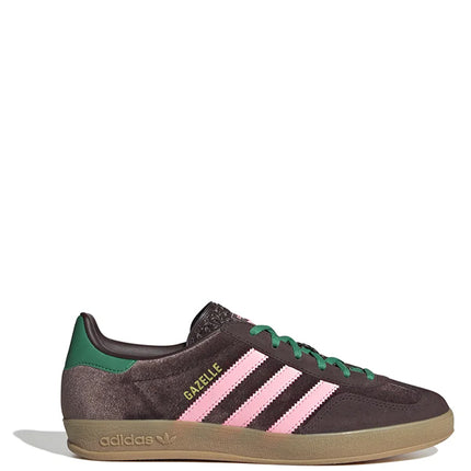 Adidas Gazelle Indoor Dark Brown Glow Pink Court Green