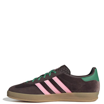 Adidas Gazelle Indoor Dark Brown Glow Pink Court Green