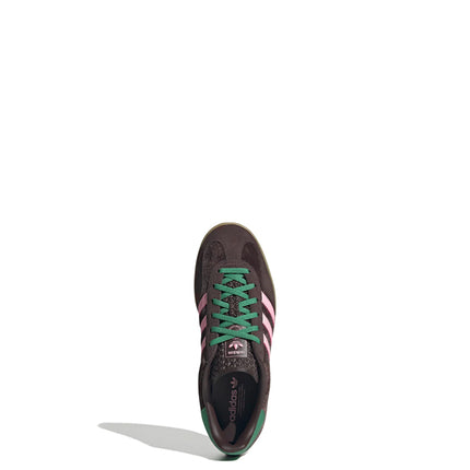 Adidas Gazelle Indoor Dark Brown Glow Pink Court Green