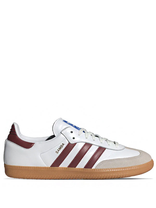 Adidas Samba Cloud White Collegiate Burgundy Gum