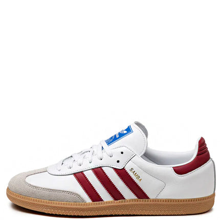 Adidas Samba Cloud White Collegiate Burgundy Gum