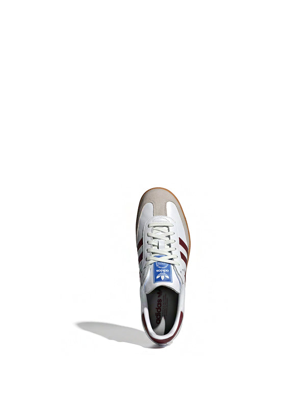 Adidas Samba Cloud White Collegiate Burgundy Gum