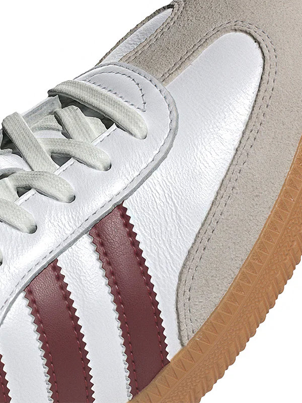 Adidas Samba Cloud White Collegiate Burgundy Gum