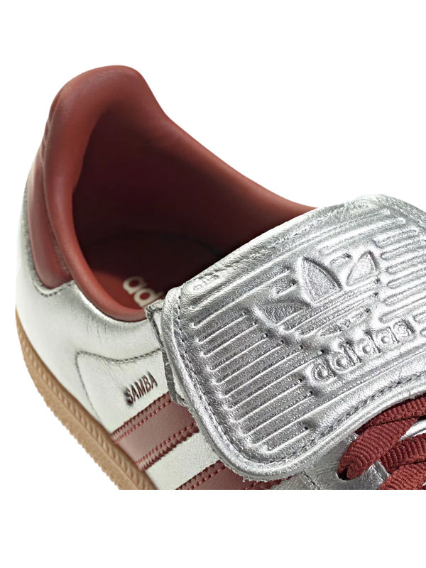 Adidas Samba LT Silver Metallic Preloved Ruby Gum