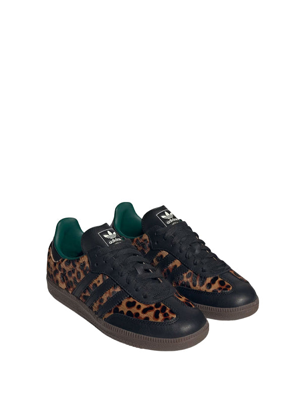 Adidas Samba OG Black Green Leopard
