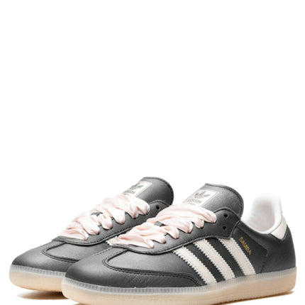 Adidas Samba OG Black Pink Ribbon Laces