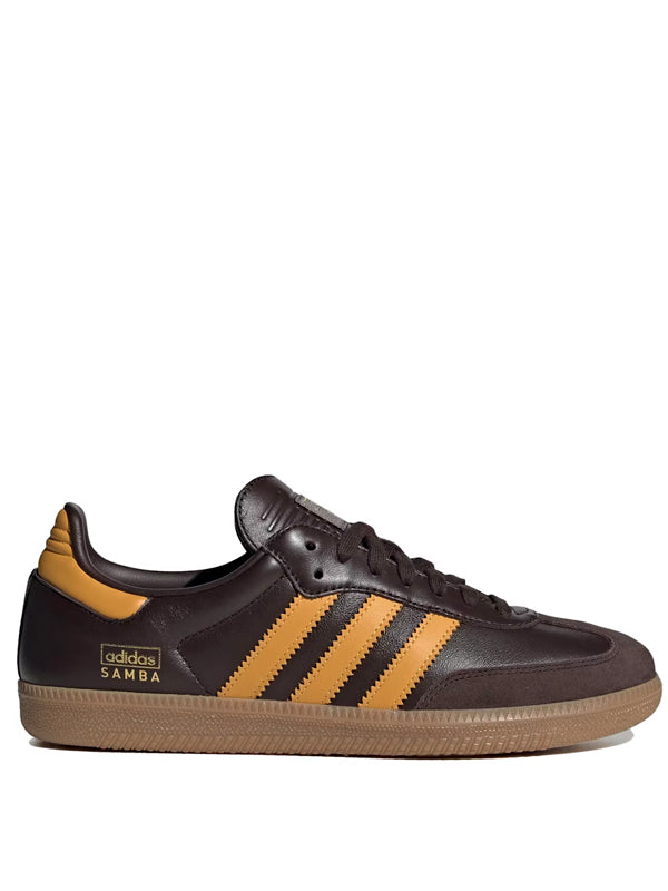 Adidas Samba OG Dark Brown Preloved Yellow