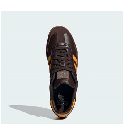 Adidas Samba OG Dark Brown Preloved Yellow
