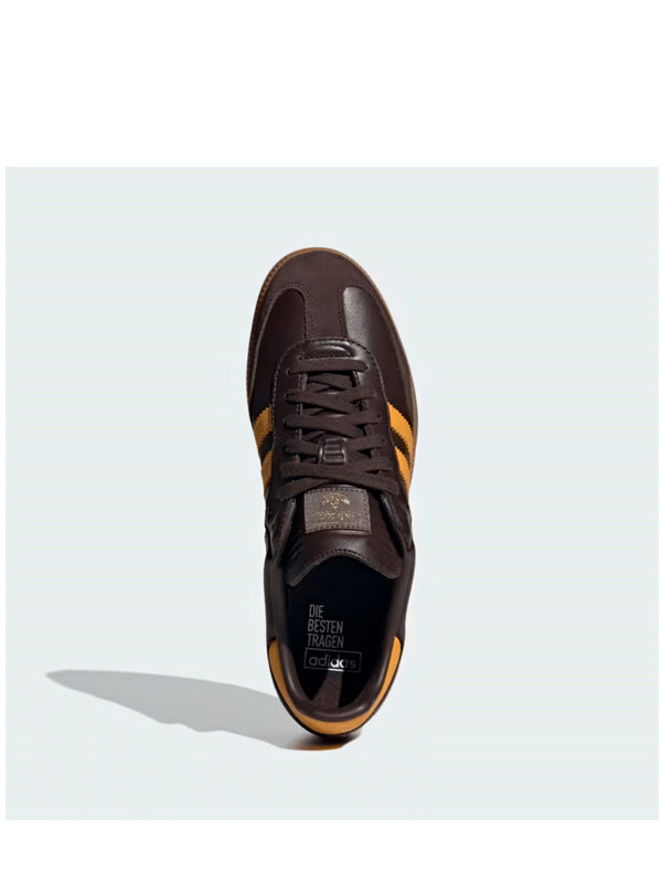 Adidas Samba OG Dark Brown Preloved Yellow