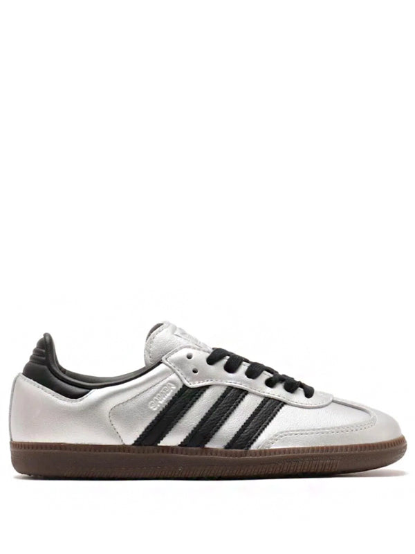 Adidas Samba Silver Metallic Black Gum