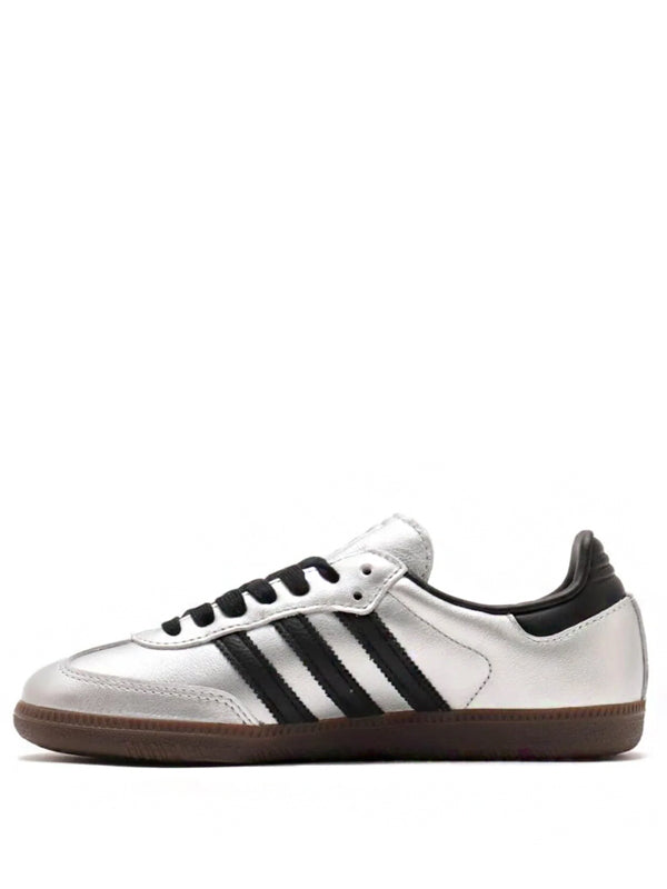 Adidas Samba Silver Metallic Black Gum